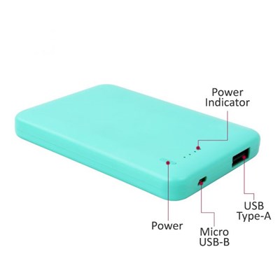 Batteri type USB batteribank - 5000mAh